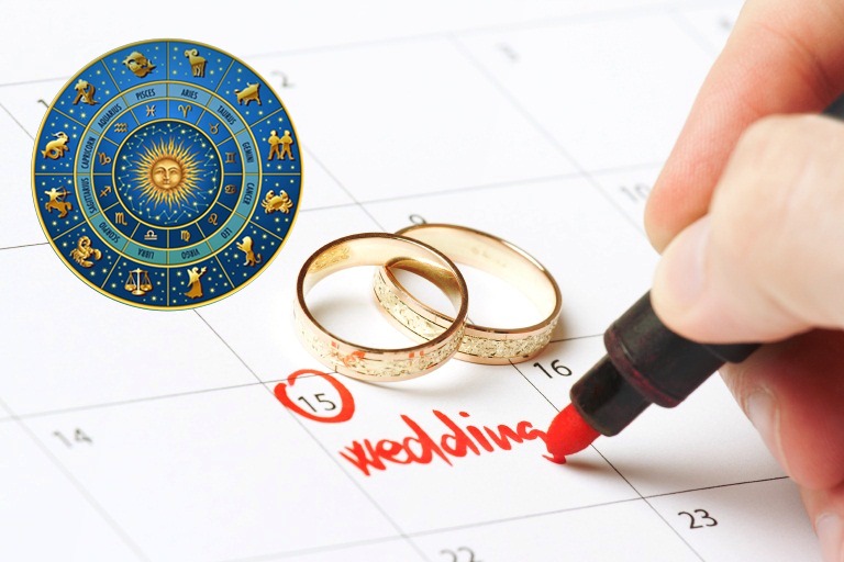 wedding date astrology chart 2022