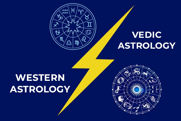difference between vedic and western astrology